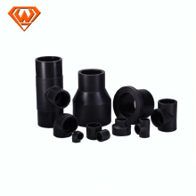 Black PE Pipe Socket Fusion Jointed Fittings